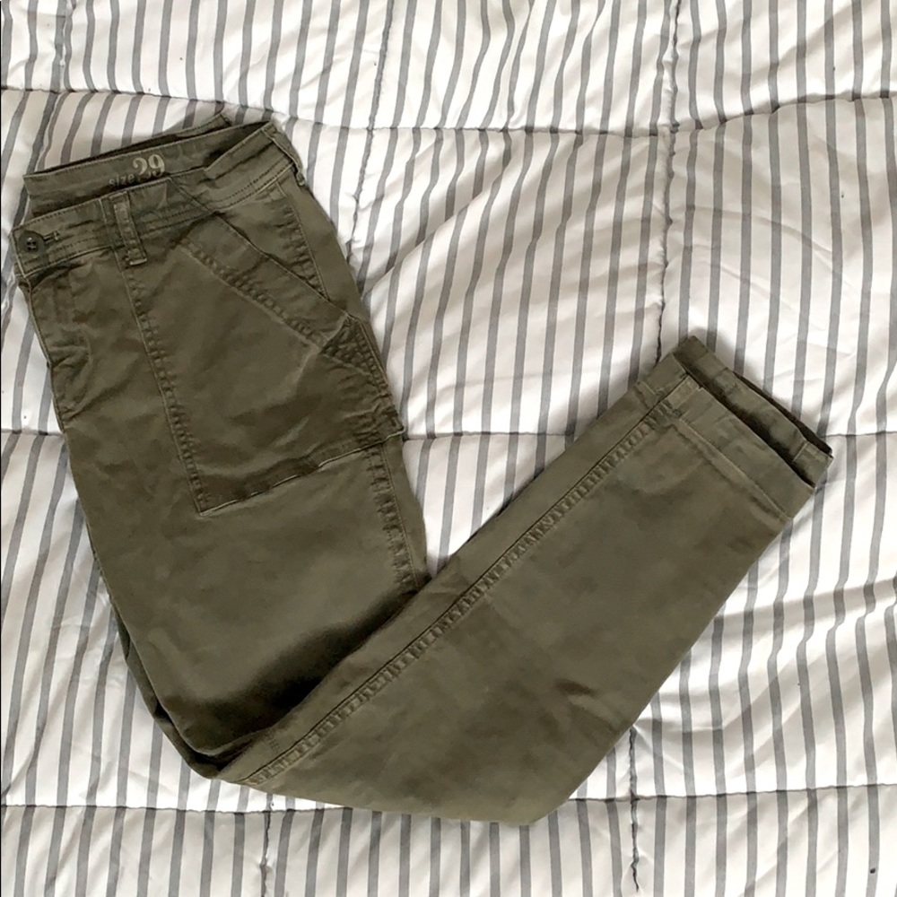 J. Crew Skinny Washed Twill Utility Pant